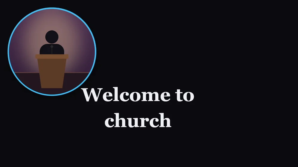 A slide with a round camera box in the top corner and the words moved aside
